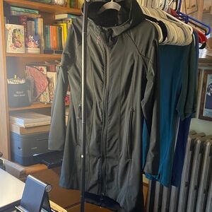 lululemon athletica Black Hooded Water Resistant Jacket